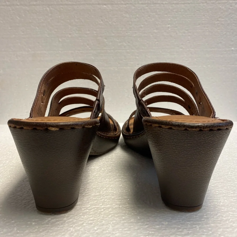 Nurture leather wedge sandals - Picture 8 of 11